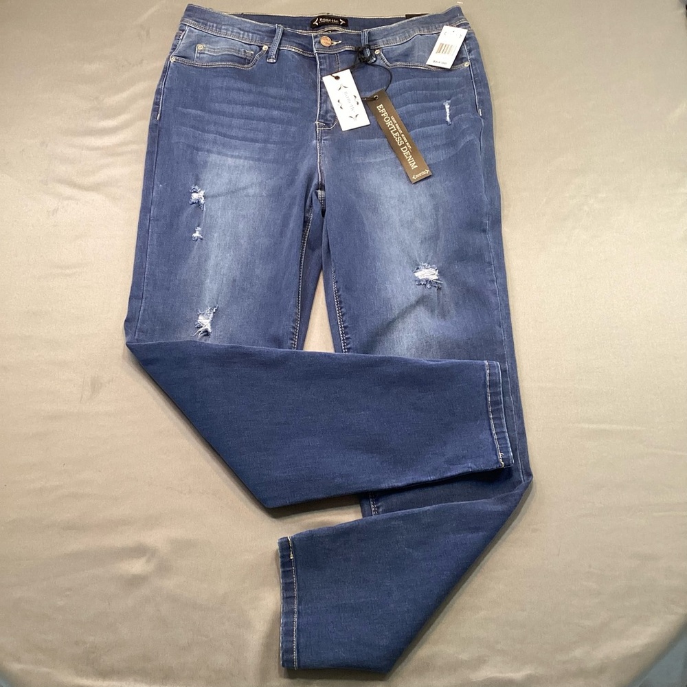 Nanette Lepore Womens BELLE High Rise Ankle Skinny Jeans SZ 12 Chic Preppy NWT